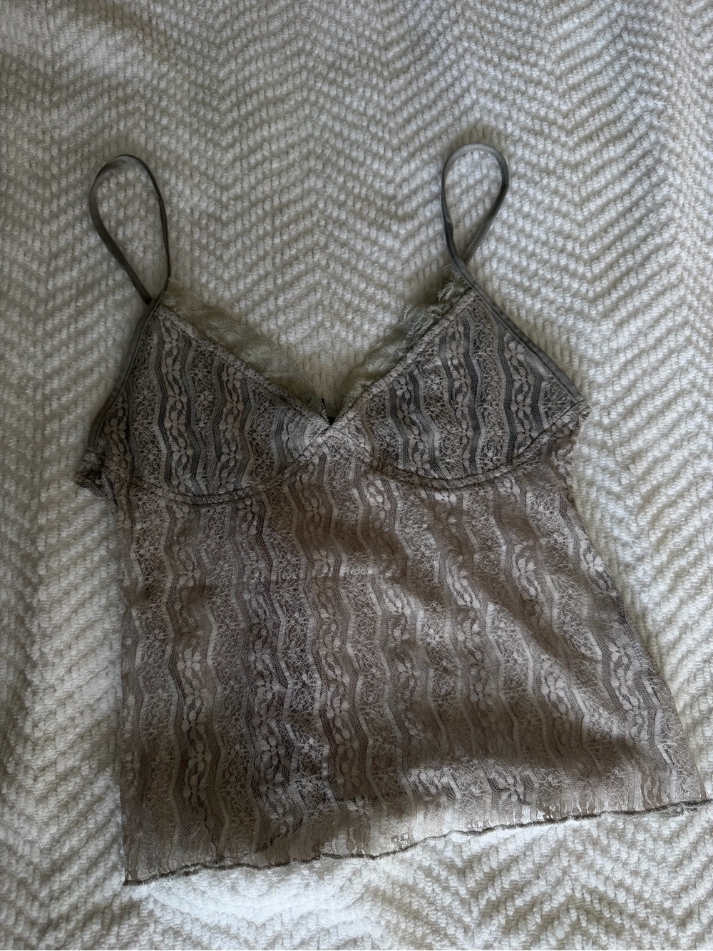 Motel Rocks Lace Cami in Light Taupe